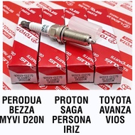 (100% ORIGINALS)PERODUA BEZZA 1.3 MYVI 1.5 2018 SAGA IRIZ IRIDIUM SPARK PLUG 90919-01275 SC16HR11