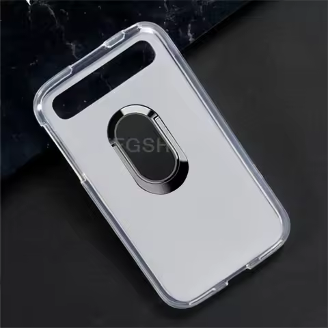 For BlackBerry Classic 3.5" 2014 BlackBerry Q20 Back Ring Holder Bracket Phone Cover TPU Soft Silico