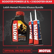 Bundle Motul Scooter Power LE 5W40 1 Liter+2 Scooter Gear