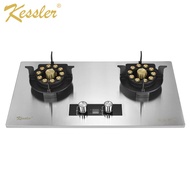 🔥TK SHOP TRADING🔥READY STOCK🔥 KESSLER - Build-In Electic Gas Hob Double Stove 猛火聚能煤气双灶