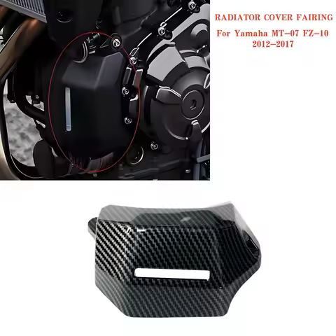 For Yamaha MT-07 MT07 FZ-10 FZ10 2012–2017 Radiator Cover Fairing Carbon Fiber Look Coolant Guard Sh