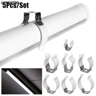 LEMONTRE 5Pcs Lamp Tube Clip, Fixing Clips Clamp Holders Spring Terry Clip,  T3/T4/T5/T6/T7/T8/T9/T1