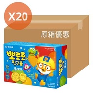 BINGGRAE Pororo Cookie Plain 65g PRR 原味小餅乾(20盒/盒) x20     infanthousehk.com