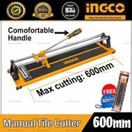 INGCO Manual Tile Cutter 600mm HTC04600 free Tape Measure and Level Bar