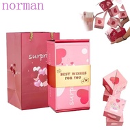 NORMAN Cash Explosion Gift Box, Pop Up Surprise Luxury Surprise Bounce Box, Creative Fun Paper Money Box Birthday