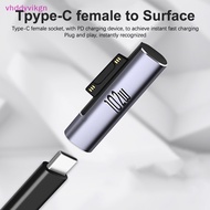 VHDD Type C PD Fast Charging Plug 102W USB C Adapter Converter For Microsoft Surface Pro 8 7 6 5 3 Go USB-C For Surface Book 1 2 3 Quick Charging Supplies SG