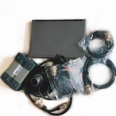 MB STAR C3 Car Auto Diagnostic Tool 3 Multiplexer SD scanner with Software NEC Relays Laptop Used D6