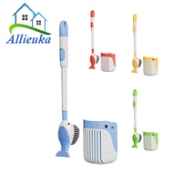 Allieuka Whale Toilet Brush Wall Mounted Toilet Bowl Brush Suction Cup Bathroom Cleaning Tool