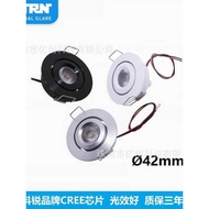 Embedded LED Spotlight Adjustable Angle Downlight 3W Background Wall Spotlight 12V Ceiling Shop Coun