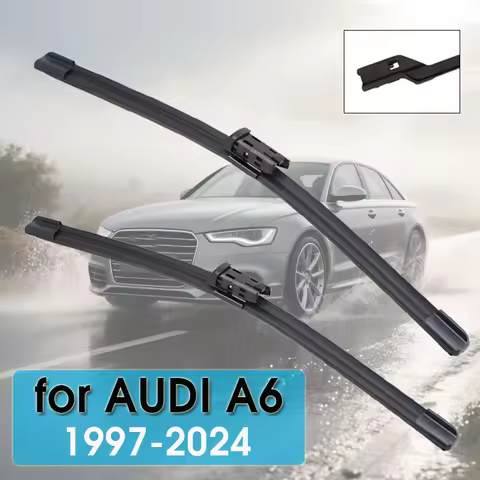 For AUDI S6 RS6 A6 C5 C6 4F C7 C8 4K 5G 1997-2024 Car Wiper Front Wiper Blade Fit U Hook&Top Lock Ar
