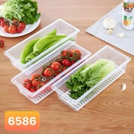 VIET JAPAN transparent plastic box (U2) for food storage with drainage tray - food container with wa