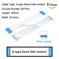 5pcs FPC Ribbon Flexible Flat CABLE PITCH 0.5mm 100mm A-type Same Side Contact 4P 5P 6P 7P 8P 10P 12