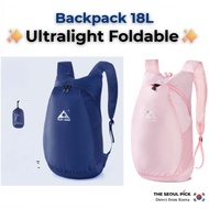 Ultralight Folding Backpack 18L Waterproof Hiking Travel Daypack Camping Outdoor Bag