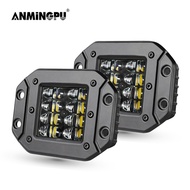 Anmingpu 2x5 "ทางวิบากไฟบาร์ LED แบบกดติด12V 24V 40W แถบไฟ LED สำหรับรถยนต์รถบรรทุกรถ ATV ไฟหน้ารถจี๊ป
