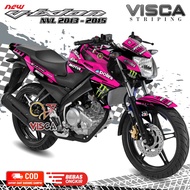 Stiker Striping Vixion New NVL 2013 - 2015 Full Body Variasi Tech 3