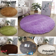 PREVALENT Living Room Rugs, Non Slip Soft Plush Round Carpet,  Solid Color 40cm Thickened Fluffy Sha
