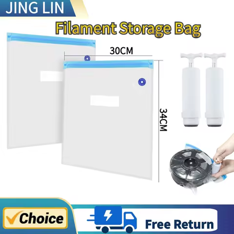 3D Printer Filament Storage Bag PLA Filament Vacuum Sealed Bags Dryer Safekeep Humidity Resistant Se