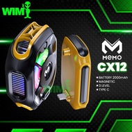 Phone Cooler MEMO CX12 Gaming Mute Dissipate Fan Cooling Radiator Magnetic/Back Clip 2 in 1 RGB Ligh