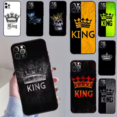 King Queen Art Case For Oppo A74 A57 A17 A77 A18 A38 A58 A78 A98 A54 A94 A80 A60 A40 A96 A76 A16 A15