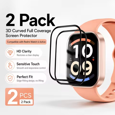 2PCS 3D Screen Protector Film for Redmi Watch 6 Active / Watch6 Protective Film for Redmi Smartwatch