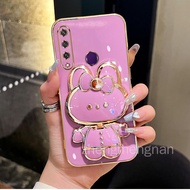 Casing Huawei Y6P Huawei y6 2019 y6s y6 prime Huawei y6 pro 2019 TPU silicone 3D rabbit makeup mirro