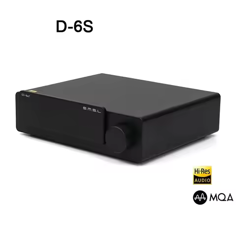 SMSL D-6S Audio Decoder MQA MQA-CD Hi-res Audio Bluetooth 5.1 with Remote Control DAC ES9039Q2M XMOS