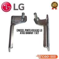 Original LG Refrigerator Door Hinges 1 Set Original Upper and Lower LG Refrigerator Door Hinges