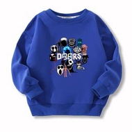 NEW👁️ DOORS DOLL SWEATSHIRT HOODIE ROBLOX 逃離大門玩偶毛公仔玩具 小童中童大童衣服 小朋友冬季 無帽長䄂衛衣