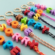 VIRAL BIG LETTER BEADS, BAG CHARM INITIAL LETTER BEADS LARGE LETTER BEADS, NAME KEYCHAIN