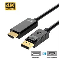 DP to HDMI Adapter Supports 4K 2K 1080P for Laptop PC TV Monitor Projector Display
