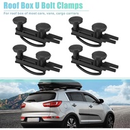 Roof Box Mounting Fitting Kit Heavy Duty Roof Box U-Bolt Clamp Kit Universal Durable Roof Rack Bracket KitSHOPCYC2894