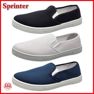 Sprinter '578' Ladies Cotton canvas breathable and non-slip duty shoes (Black, Navy & White)