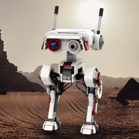 Gobricks MOC Space War Fallen Order BD-1 Military Robot Intelligent Building Blocks Assembly Bricks 