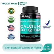 ROCKET MARS D3+K2+B12 Premium Daily Nutrition Booster for Strong Bone Immune System, Energy & Body V
