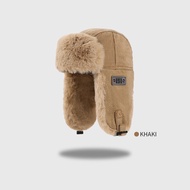 1PC Bomber Hat Men Women Thick Warm Russian Ushanka Fur Hat Fashion Male Female Winter Hat Black Gre