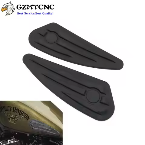 1 Pair Motorcycle Fuel Gas Tank Sticker Protect Pads Decal for Harley Sportster XL 883 1200 Softail 