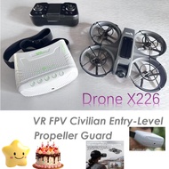 Drone: VR Goggles Entry-Level, Civilian FPV, Propeller Guard, 25Min Endurance,  Idea Gift X226