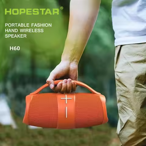 HOPESTAR 40W High Power Boombox Speakers Portable Bluetooth Super Subwoofer Player Powerful Loudspea