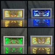 Kotak Lampu Dragon Ball dengan Gambar Son Goku Vegeta, Lampu Meja Tidur, Hadiah Menarik 3HHP