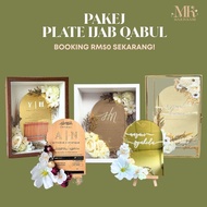 Pre Order I MajlisKami I Plate Ijab Qabul |Custom Acrylic/Wood Plate Akad Nikah & Hantaran Kahwin