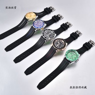Langdong Strap Suitable for Rolex Blue Black Green Water Ghost GMT Daytona Yacht Watch Strap Rubber 