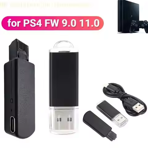 USB Dongle USB Adapter with Type-C Cable for PS4 9.0-11.0 System One-Key Tool Easy Operate Game Acce