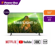 PHILIPS ทีวี 7900 series Google TV 50 นิ้ว 4K UHD LED รุ่น 50PUT7908 ปี 2024