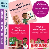 23🅿 Year 3 NEW Cambridge Primary Science Mathematics English Learner's Book 3 Math Workbook 3 Answer
