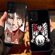 S38 Attack on Titan Casing for Samsung A04 A05 F04 A04E M04 J7 A22 A12 A06 A07 J2 Prime Pro 5G black