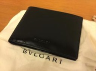 全新正品 BVLGARI 寶格麗 男用 黑色 純牛皮 皮夾