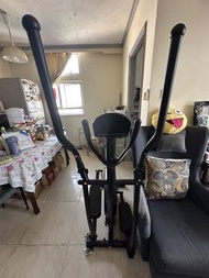 可摺疊黑色橢圓機/空中跑步機