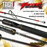 Joran TACHI Flexor Ultralight UL 1-4LB Singlehand Solid Carbon Spinning Casting Haruan Siakap PB Sal