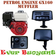 GX160 4 STROKE PETROL ENGINE MUFFLER ( EXHAUST )  PEREDAM UDARA ( EKZOS ) ENJIN 4 LEJANG MINYAK PETR