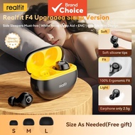【Upgraded ANC&APP】Realfit F4 Bluetooth Earphone ANC&ENC -40dB Ultra-deep Bass Noise Cancelltion, Low